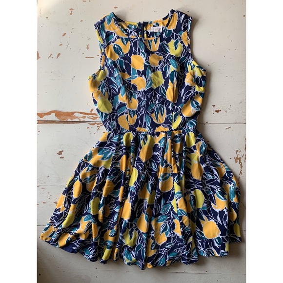 Maison Jules Dresses & Skirts - Maison Jules :: lemon print fit & flare dress